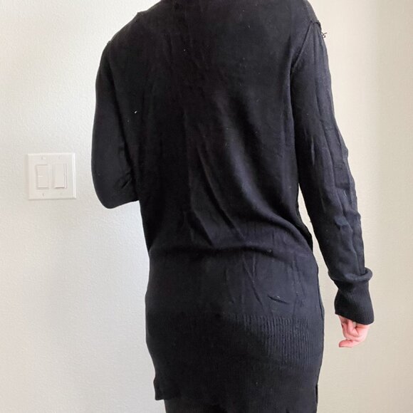 Vintage 2000s Black Oversized Slouchy Cardigan – Mary Kate & Ashley Olsen Vibes - Picture 4 of 7